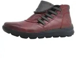 Rieker Damenschuhe Rei&szlig;verschluss Schaftstiefel Rot Freizeit - Rot - 37