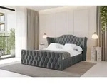 ALTDECOR Polsterbett mit Bettkasten - MODY-Z - 140x200 - Dunkelgrau - Bett mit