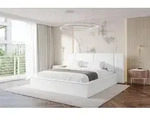 ALTDECOR Polsterbett mit Bettkasten - RIVO - 160x200 - Wei&szlig; - Bett mit Matratze