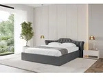 ALTDECOR Polsterbett mit Bettkasten - ZORAN-v1 - 160x200 - Dunkelgrau - Bett mit