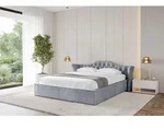 ALTDECOR Polsterbett mit Bettkasten - ZORAN-v1 - 140x200 - Grau - Bett ohne Matratze,