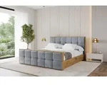 ALTDECOR Polsterbett mit Bettkasten - ENZO7-Z - 160x200 - Grau - Bett mit Matratze