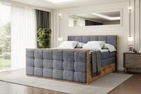 ALTDECOR Boxspringbett mit Matratze und Lattenrost, Topper, Fu&szlig;teil,Polsterbett mit