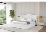 ALTDECOR Polsterbett mit Bettkasten - ZORAN - 180x200 - Wei&szlig; - Bett ohne Matratze,