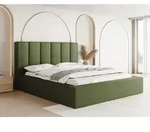 Polsterbett Amira 180x200 cm mit Bettk&auml;sten und Metall-Lattenrost &ndash; Hohes...
