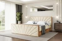 ALTDECOR Boxspringbett mit Matratze und Lattenrost, Topper,...