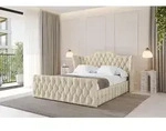 ALTDECOR Polsterbett mit Bettkasten - MODY-Z - 140x200 - Beige - Bett mit Kopfteil
