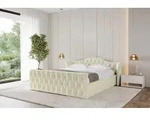 ALTDECOR Polsterbett mit Bettkasten - ZORAN-Z-v1 - 140x200 - Beige - Bett mit