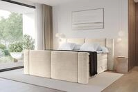 ALTDECOR Boxspringbett mit Fu&szlig;teil - H3/H4 Matratze und Topper - EVON-Z KING -