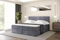 ALTDECOR Boxspringbett mit Matratze und Lattenrost, Topper, Polsterbett mit