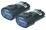 EXTENSILO 2x Akku kompatibel mit Makita TD070D, TD022DSE Werkzeug (2500 mAh, Li-Ion,