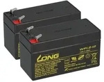 2x Kung Long WP1.2-12 AGM Akku 12V 1,2Ah &ndash; passend f&uuml;r EKG Ger&auml;t 503 