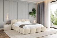 ALTDECOR Polsterbett mit Bettkasten - KALA-v1 - 120x200 - Beige - Bett mit...
