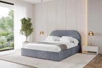 ALTDECOR Polsterbett mit Bettkasten - TIVON - 120x200 - Grau - Bett ohne Matratze,