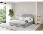 ALTDECOR Polsterbett mit Bettkasten - LERIS - 140x200 - Grau - Bett ohne Matratze,