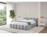 ALTDECOR Polsterbett mit Bettkasten - LEYA-v1 - 160x200 - Grau - Bett ohne...