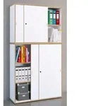 VCM Holz B&uuml;roschrank Ordner Aktenschrank B&uuml;rom&ouml;bel Schrank Salia 5-fach Breite 100