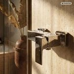 PaulGurkes Aufputz Duscharmatur Mischbatterie f&uuml;r Dusche Eckig