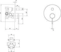Villeroy & Boch TVS10635311364 Unterputz-Einhebel-Arm. Loop&Friends