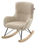 VIPACK - Kinder-Schaukelstuhl, Bezug Boucl&eacute; Beige - Beige