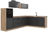 Eckk&uuml;che Vicco R-Line Anthrazit Landhaus/Goldkraft Eiche 287 x cm Arbeitsplatte