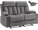 VEVOR Loveseat Relaxsessel elektrische Liegecouch mit W&auml;rmefunktion & Massage,