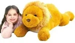 Gro&szlig;es L&ouml;we Kuscheltier 78cm Braun Pl&uuml;schtier Stofftier Geschenk f&uuml;r Kinder