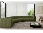 ALTDECOR Modulares Sofa Ecksofa in U-Form - Lazro-U1 - 373x373x70 cm Gr&uuml;n - Corner