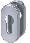 BASI - Schmalrahmen-Rosettenpaar - ZBR 3250 PZ (PZ-Lochung) - 7300-0608 - Silber