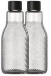 SodaStream 1047240490, Flasche, 0,95 l, Schwarz, Transparent, Glas, 2 St&uuml;ck(e) -