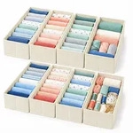 Relaxdays Schubladen Ordnungssystem, 8-tlg. Set, f&uuml;r IKEA Hemnes Kommode 160 cm,