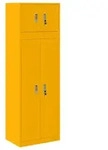 vidaXL Aufbewahrungsschrank 2 stk. Senfgelb 60 x 40 x 180 cm Stahl - Gelb