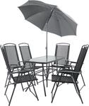 VCM 7-tlg Gartenm&ouml;bel Set | Sitzgruppe Essgruppe | 1x Tisch, 6x St&uuml;hle | Tisch