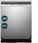 homeX DWBU601442A Geschirrsp&uuml;ler 60 cm Unterbau, Sp&uuml;lmaschine - 14...