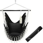 tectake&reg; H&auml;ngesessel Malika inkl. Tragetasche, ca. 100 x 150 x 150 cm - Schwarz