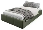 Muralo POLSTERBETT 120x200 cm Doppelbett ohne Kopfteil mit Bettkasten und