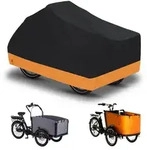 Lastenrad Abdeckung wasserdicht 600D Oxford 225x105x110cm Orange Schwarz
