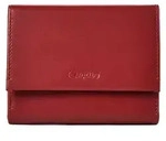 Esquire Silk Geldb&ouml;rse RFID Schutz Leder 12 cm - Rot