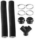 VEVOR Abgasrohr, 1490mm Edelstahl Abgasrohr, Dieselheizer Flexibles Abgasrohr...