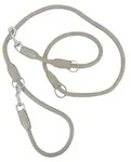 Kieffer Hundeleine Ultrasoft Horsebit, rundgen&auml;ht, 2m, 10mm - Taupe/Chrom