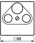 JUNG A561PLSATCH - Kunststoff - Schraubenlos - 1 St&uuml;ck(e) - Beige