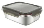 METALTEX 185366000 Frischhaltedose 1,3 L, Edelstahldose mit auslaufsicherem