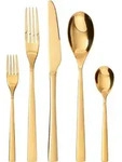 GR&Auml;WE Besteck-Set Porto, 10-teilig, 2 Personen, Edelstahl, gold - Gold