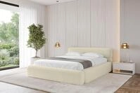 ALTDECOR Polsterbett mit Bettkasten - ENORA-v1 - 160x200 - Beige - Bett mit...