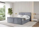 ALTDECOR Polsterbett mit Bettkasten - VANTO-Z - 120x200 - Grau - Bett mit Kopfteil