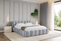 ALTDECOR Polsterbett mit Bettkasten - SENA-v1 - 140x200 - Grau - Bett ohne...