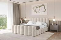 ALTDECOR Polsterbett mit Bettkasten - SORA-Z - 140x200 - Beige - Bett mit...