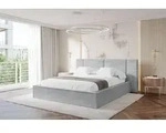 ALTDECOR Polsterbett mit Bettkasten - RIVO - 140x200 - Grau - Bett ohne Matratze,