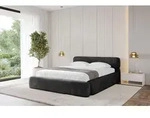 ALTDECOR Polsterbett mit Bettkasten - ENORA-v1 - 140x200 - Schwarz - Bett mit