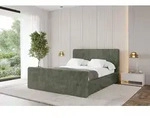 ALTDECOR Polsterbett mit Bettkasten - ALOVA-Z-v1 - 160x200 - Olivgr&uuml;n - Bett mit